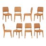 Kit 8 Cadeiras Estofadas Miriti CabeCasa MadeiraOriginals - 1