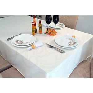 Toalha de Mesa Retangular Oxford Liso - Palha Arte & Tear Quadrada - 1,50 M