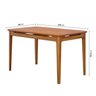 Conjunto Sala de Jantar 1 Mesa 130cm 4 Cadeiras Miriti CabeCasa MadeiraOriginals - 4
