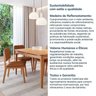 Conjunto Sala de Jantar 1 Mesa 130cm 4 Cadeiras Miriti CabeCasa MadeiraOriginals - 11