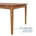 Ver mais imagens de Conjunto Sala de Jantar 1 Mesa 130cm 4 Cadeiras Miriti CabeCasa MadeiraOriginals Marrom/Caramelo