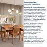 Conjunto Sala de Jantar 1 Mesa 160cm 6 Cadeiras Miriti CabeCasa MadeiraMadeira - 11