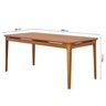 Conjunto Sala de Jantar 6 Lugares Retangular Tampo MDF Miriti CabeCasa - 4