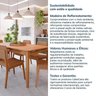 Conjunto Sala de Jantar 6 Lugares Retangular Tampo MDF Miriti CabeCasa - 11