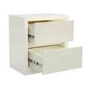Ver imagem 7 de Mesa de Cabeceira c/02 Gavetas Dalla Costa 100% MDF Cor:Off White