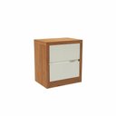 Ver imagem 2 de Mesa de Cabeceira c/02 Gavetas Dalla Costa 100% MDF Cor:Off White