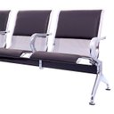 Ver imagem 3 de Cadeira Longarina 3 Lugares C/ Braço e Estofado