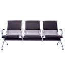 Ver imagem 2 de Cadeira Longarina 3 Lugares C/ Braço e Estofado