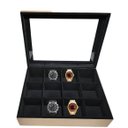 Ver imagem 2 de Caixa para 12 Relógios Flocada com Visor Josely Flocados