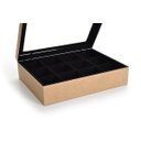 Ver imagem 1 de Caixa para 12 Relógios Flocada com Visor Josely Flocados