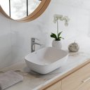 Ver imagem 2 de Cuba de Apoio para Banheiro/lavabo Cerâmica Quadrada 46 Cm Manplex