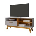 Ver imagem 3 de Rack para TV até 55 Polegadas Pés em Madeira Maciça Retrô Paládio