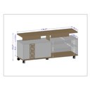 Ver imagem 4 de Rack para TV até 52 Polegadas com 5 Rodízios Topázio