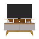 Ver mais imagens de Rack para TV até 50 Polegadas 2 Portas 2 Prateleiras Pés em Madeira Maciça Rubi