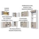 Ver imagem 5 de Armário de Cozinha Completa de Canto 459cm Branco/crema Agata Madesa 01