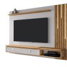 Painel Ripado Autêntico para TV até 80 Polegadas 2 Gavetas com Friso Decorativo  LED Cascata - 6