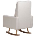 Ver imagem 7 de Poltrona de Amamentação com Balanço Base Milka Noah D02 Bouclê Off White B-114 - Lyam Decor