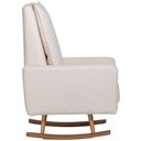 Ver imagem 6 de Poltrona de Amamentação com Balanço Base Milka Noah D02 Bouclê Off White B-114 - Lyam Decor