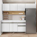 Ver imagem 2 de Cozinha Modulada 3 Pecas com Balcao Tampo Line Supremo Cp Freijo Ktp