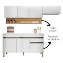 Ver imagem 5 de Cozinha Modulada 3 Pecas com Balcao Tampo Line Supremo Cp Freijo Ktp