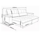 Ver imagem 3 de Sofa Retrátil e Reclinável Duplo Molejo 2,30m Tolledo Bege Marfim