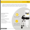 Ver imagem 4 de Coletor de Pó Monofásico 1 Entrada 40l com Reservatório 220v 1cv Razi Rzc-cpe1mb