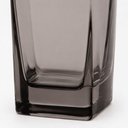 Ver imagem 3 de Kit 3 Copos de Vidro Texas 315ml Cinza Fumê Quadrado Bebidas