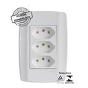 Ver imagem 2 de Tomada Slim Monobloco Tripla 10a 80123 Ilumi