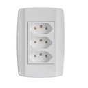 Ver imagem 1 de Tomada Slim Monobloco Tripla 10a 80123 Ilumi