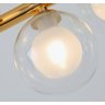 Lustre Pendente Jabuticaba 8 Globos Vidro Molecular Dourado G9 Bivolt - 4