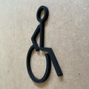 Ver imagem 4 de Placa Indicativa Banheiro Sanitário Acessível Cadeirante Pcd