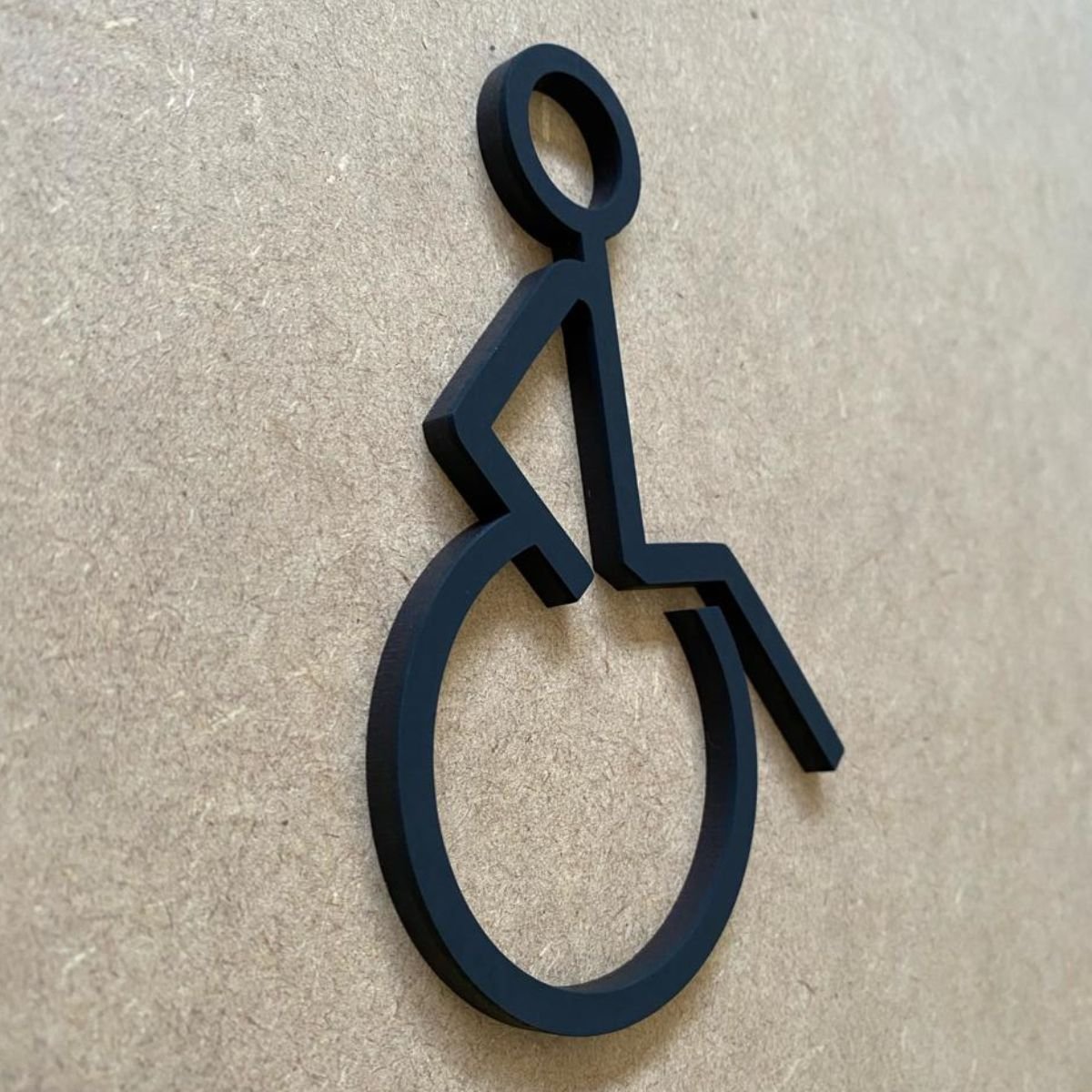 Placa Indicativa Banheiro Sanitário Acessível Cadeirante Pcd - 3