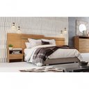 Ver imagem 1 de Cabeceira para Cama Box Casal com 2 Mesas de Cabeceira - Volga-cumaru - Móveis Horizonte