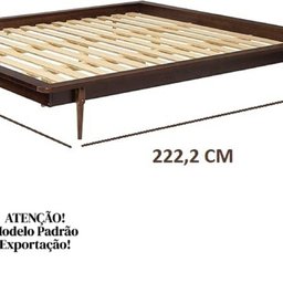 Base para Cama King Lunna Madeira de Pinus - 3