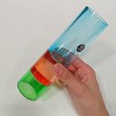 Ver imagem 5 de Vaso Decorativo de Cristal Color 19x5x5cm Enfeite Sala Mesa Estante Aparador