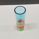 Ver imagem 3 de Vaso Decorativo de Cristal Color 19x5x5cm Enfeite Sala Mesa Estante Aparador