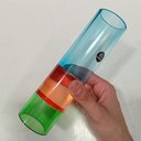 Ver imagem 4 de Vaso Decorativo de Cristal Color 19x5x5cm Enfeite Sala Mesa Estante Aparador