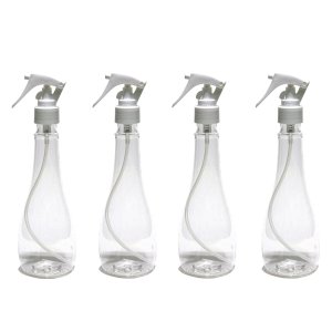 4 Frascos Borrifador Pulverizador 250ml Spray Alcool Limpeza