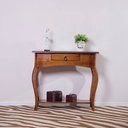 Ver imagem 2 de Aparador para Sala em Madeira Maciça com Gaveta e Prateleira Viena 3015 - Pinhão