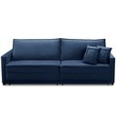 Ver imagem 6 de Sofá Retrátil e Reclinável 2,30m Karina Veludo Azul Madelina Decor