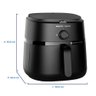 Fritadeira Air Fryer 6,2l Serie 1000 Philips Walita - Na130/09 Preto 220 Volts - 6