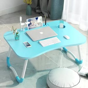 Mesa para Notebook Dobrável Mdf Articulada com Usb Luz Copo