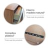 Cômoda para Quarto com 5 Gavetas Aruba - 5