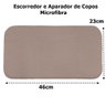 Escorredor Aparador para Copos Buettner Liso Microfibra 23cmx46cm Bege - 4