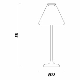 Abajur Piccolo Branco e Dourado (d)23cm (a)58cm 1x40w E27 - 5