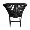 Ver imagem 2 de Cadeira de Jantar Corda Naútica Salinas Area Externa Base Alumínio - Preta