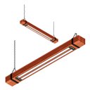 Ver imagem 2 de Pendente Led Pólux 48w 4800lm Bivolt em Madeira Maciça com Corrente