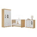Ver imagem 2 de Quarto de Bebê Completo com Berço 3 em 1 para Colchão 130x60cm Liz Multimóveis Mp4559