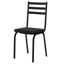 Ver imagem 2 de Kit com 6 Cadeiras de Jantar em Aço Tubular 118 Sf Preto - Combo Stock