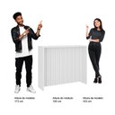 Ver imagem 5 de Balcão Ilha Ripado Milla Branco Mdf 120cm Carraro
